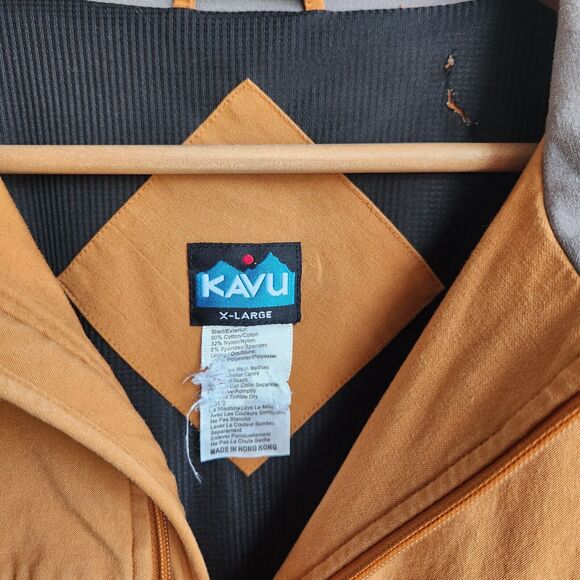 Vintage KAVU Women's Jacket XL | Orange & Gray | Gorpcore Hiking Camping - Picture 10 of 11